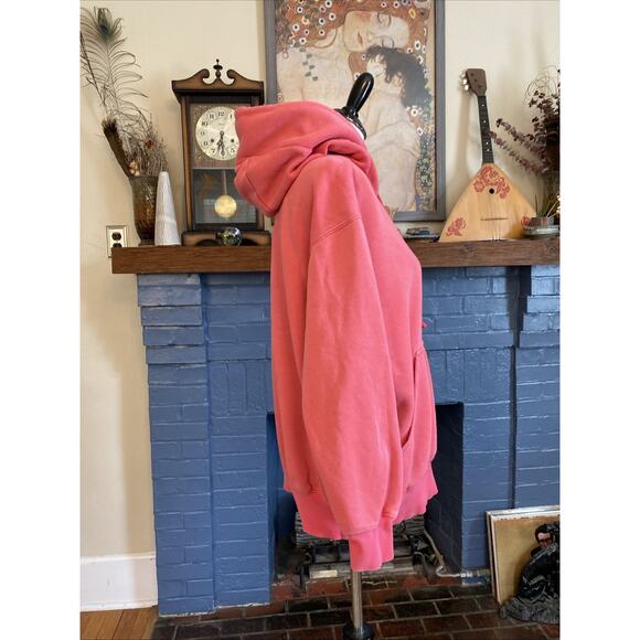 Nike Hoodie Womens S Pink Pullover Sweatshirt Swoosh Logo Kangaroo Pocket - Picture 5 of 13